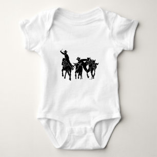Steer Wrestling 1 Baby Bodysuit