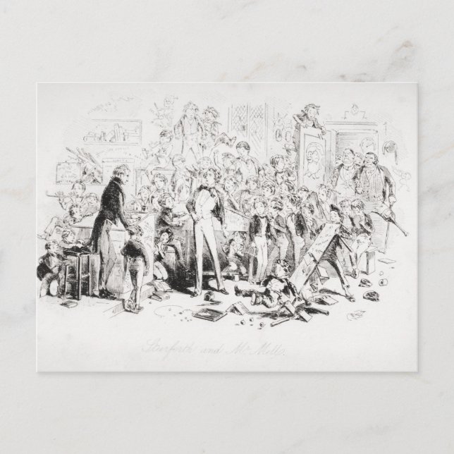 Steerforth and Mr. Mell Postcard (Front)