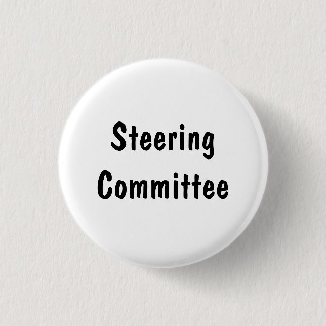 Steering Committee 1 Inch Round Button (Front)