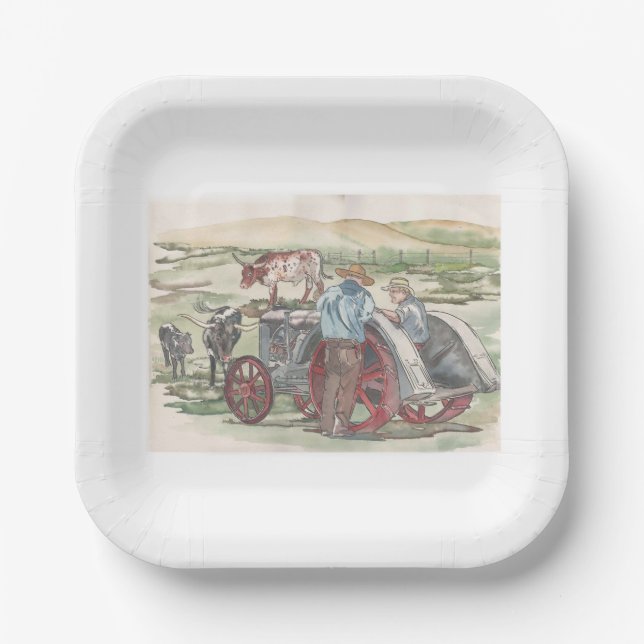 Steering Problem Paper Plate (Front)