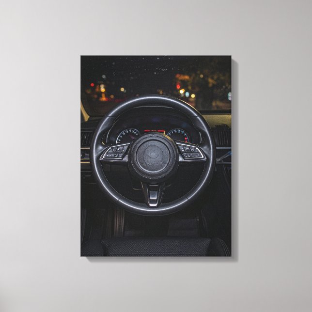 Steering wheel canvas print (Front)