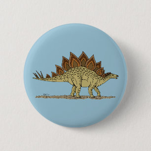Stegosaurus 2 Inch Round Button