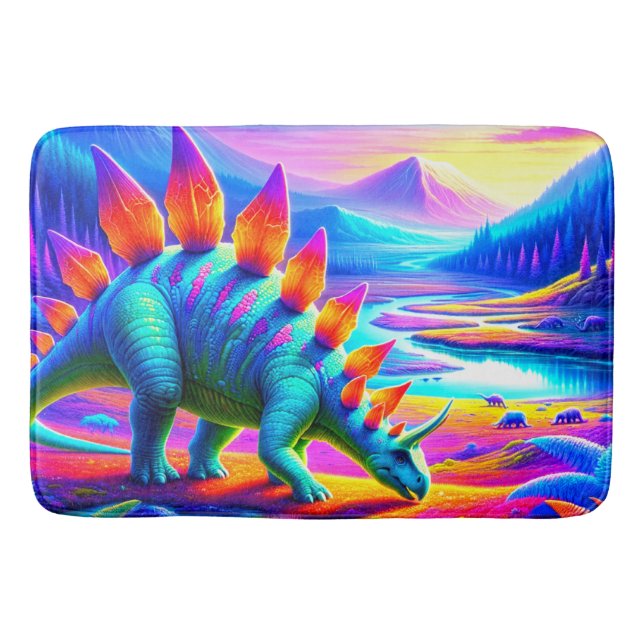 Stegosaurus  bath mat (Front)