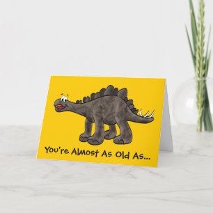 Stegosaurus Birthday Card