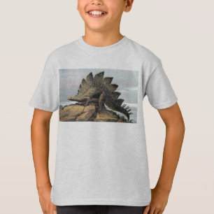 Stegosaurus Dinosaur Antique Print T-Shirt