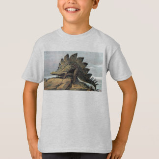 Stegosaurus Dinosaur Antique Print T-Shirt