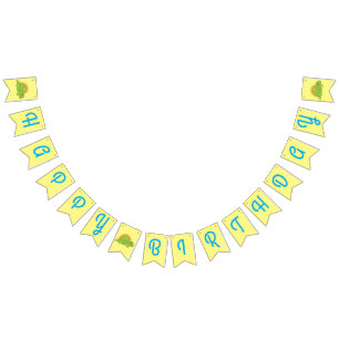 Stegosaurus Dinosaur Birthday Party Bunting Flags