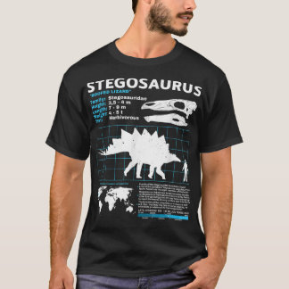 Stegosaurus fact sheet Dinosaur Facts T-Shirt