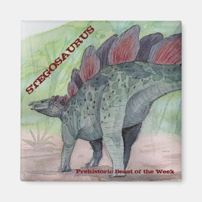 Stegosaurus Magnet (Front)