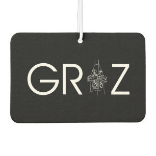 Steiermark Austria Uhrturm Graz Air Freshener