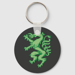 Steiermark Grün Wappen Panther Illustration Keychain