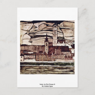 Stein An Der Donau Ii By Schiele Egon Postcard
