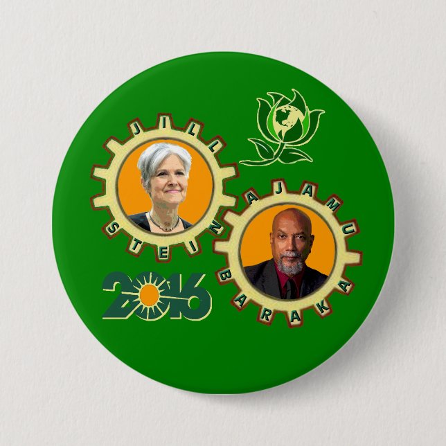 Stein & Baraka 3 Inch Round Button (Front)