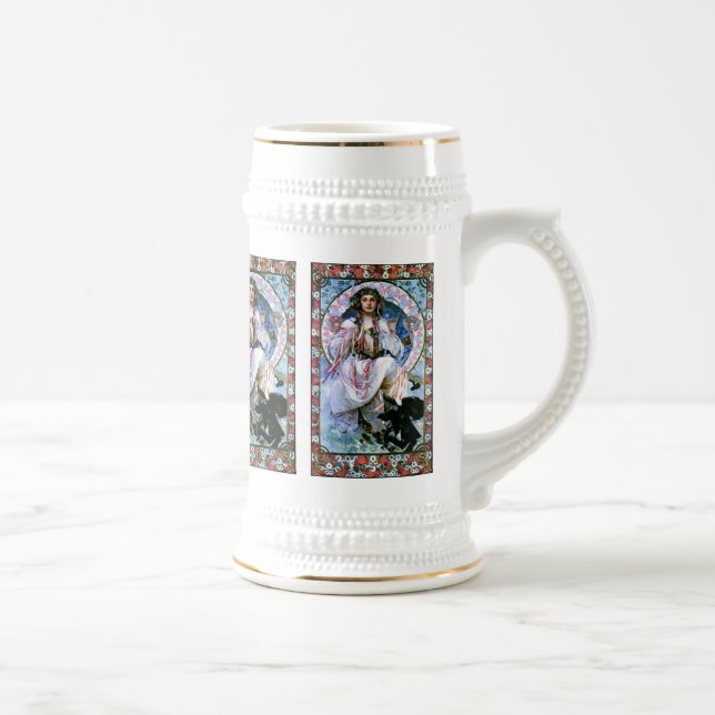 Stein: Mucha - Slavia - Secession Beer Stein (Right)