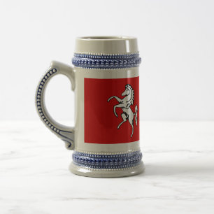 Stein Mug avec Drapeau de Kent, Angleterre