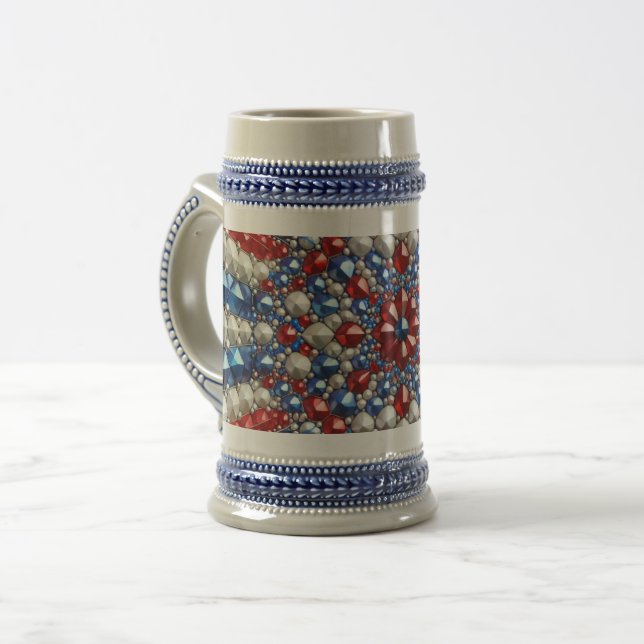 Stein Mug avec Pays-Bas Colours Design (Devant gauche)