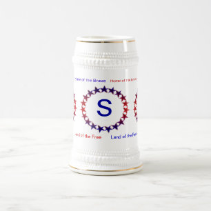 STEIN MUG PATRIOTIQUE AMÉRICAIN
