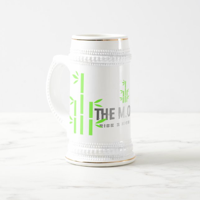 Stein Mug(White/Gold) (Front Left)