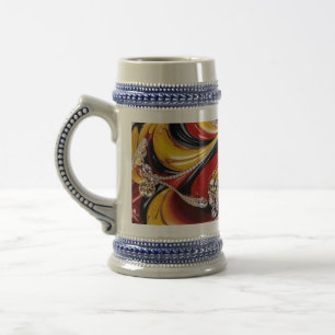 Stein Mug with Belgian Colours Design