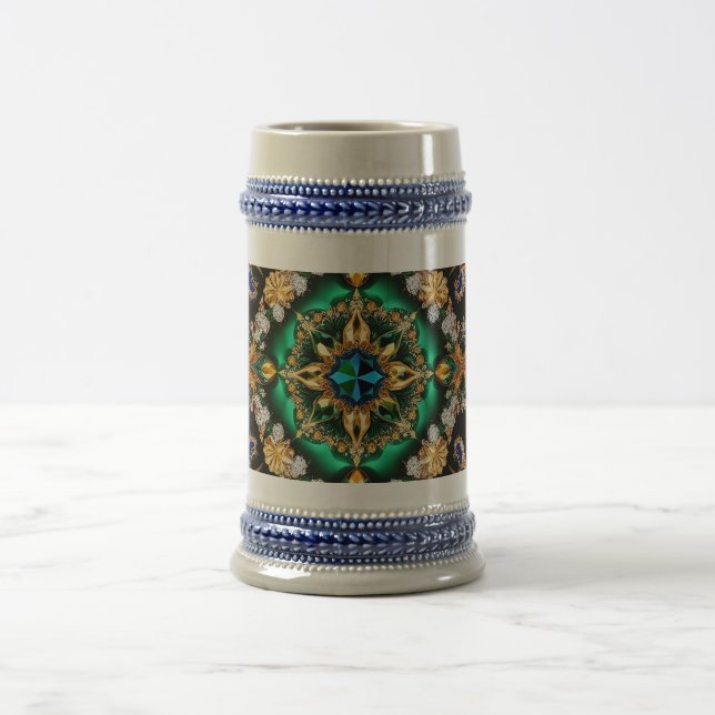 Stein Mug with Brazilian Colours Design (Center)
