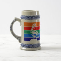 Stein Mug with Flag of St. Petersburg