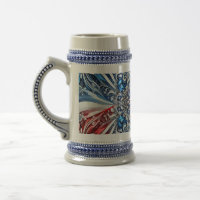 Stein Mug with French Colours Design