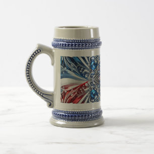 Stein Mug with French Colours Design
