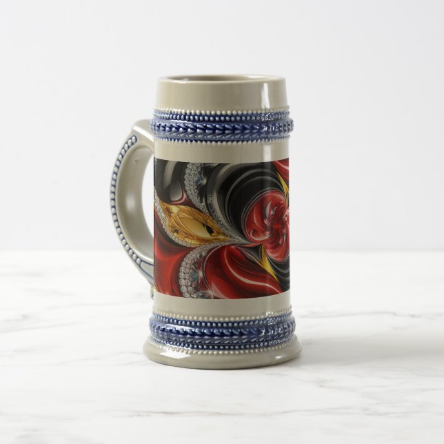 Stein Mug with German Colours Design (Front Left)