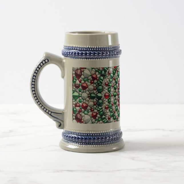 Stein Mug with Italian Colours Design (Left)