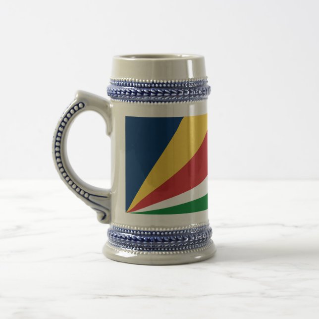 Stein Mug with Seychelles Colours Design (Left)