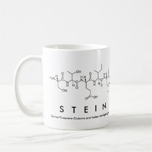 Stein peptide name mug