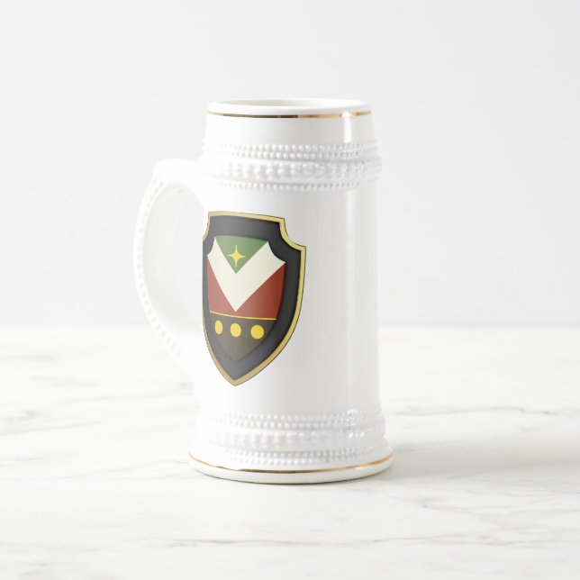 Stein - Personalized w Claus Ambassador Shield (Front Left)