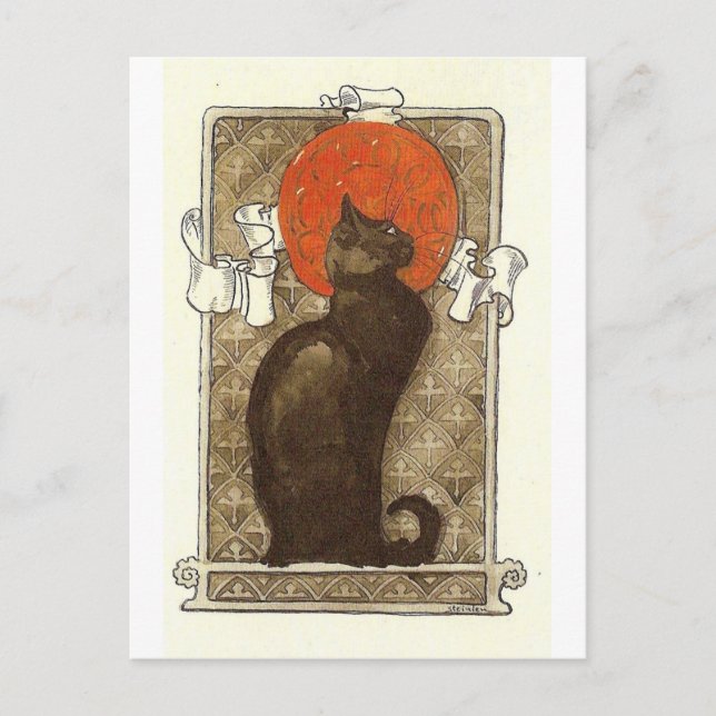 Steinlein's Cat - Art Nouveau Postcard (Front)