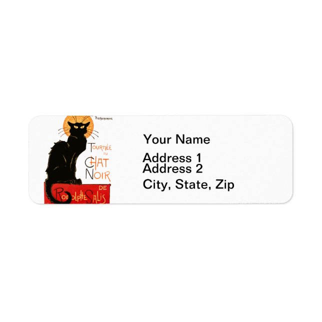 Steinlen Black Cat Classic French Artwork  (Front)
