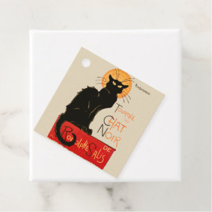 Steinlen Black Cat Classic French Artwork  Favour Tags