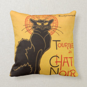 Steinlen: Chat Noir Throw Pillow