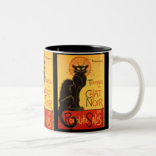Steinlen: Chat Noir Two-Tone Coffee Mug
