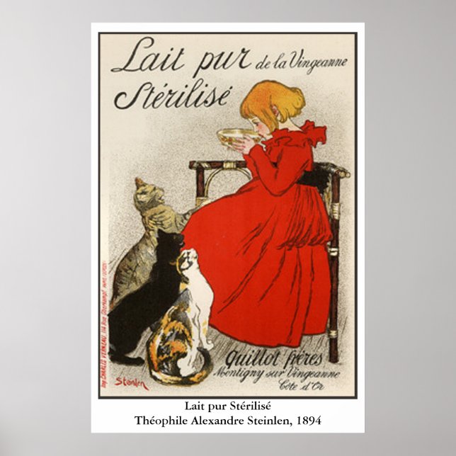 Steinlen's Lait pur Stérilisé Poster (Front)