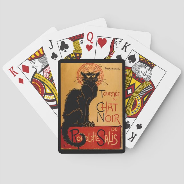 Steinlen's Le Chat Noir Playing Cards (Back)