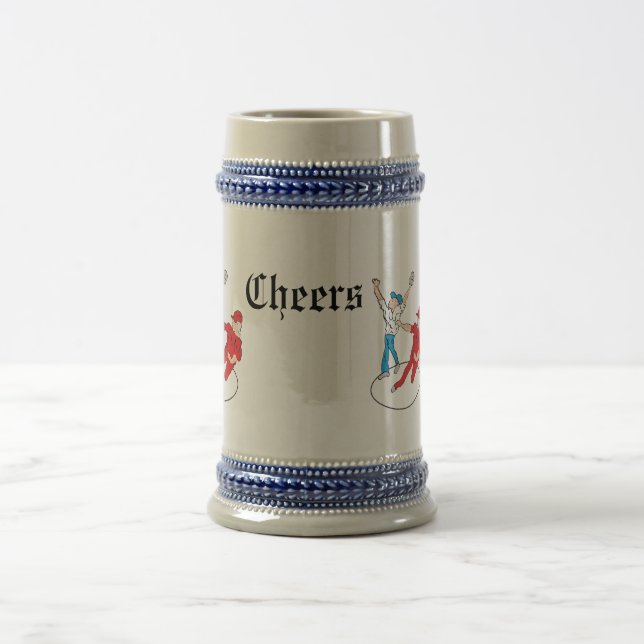 Steins Frosted Beer Mug: Cheers  (Center)