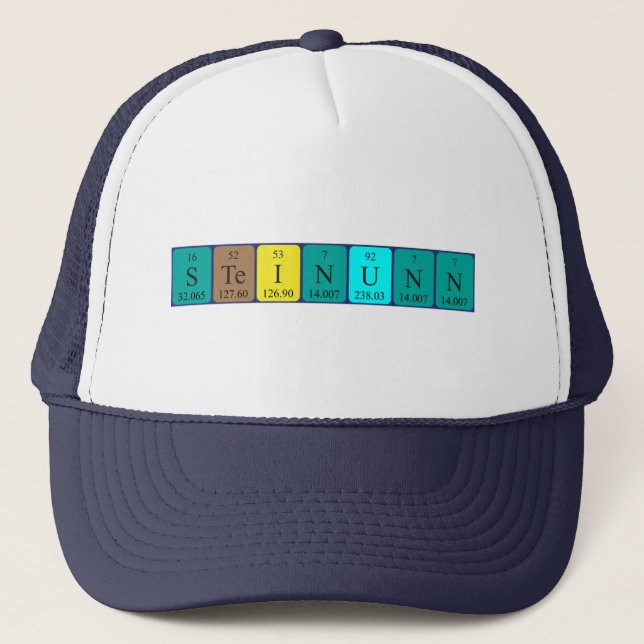 Steinunn periodic table name hat (Front)