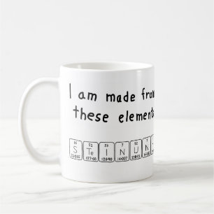Steinunn periodic table name mug