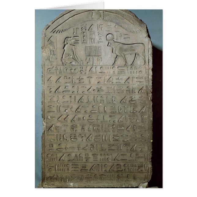Stela commemorating the burial of the Apis (Front)