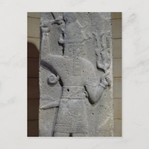 Stela of Teshub, Syrian storm god Postcard