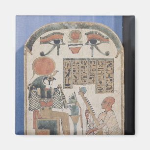 Stela of the harpist Djedkhonsuiuefankh Magnet