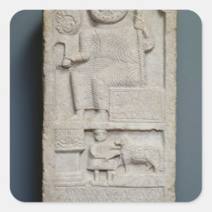 Stele dedicated to Saturn, from El-Ayaida Square Sticker