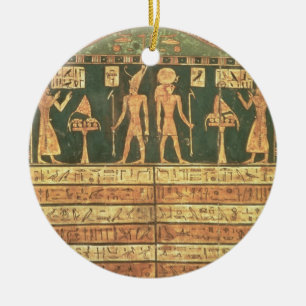Stele of Horsiese, Late Period (painted wood) Ceramic Ornament