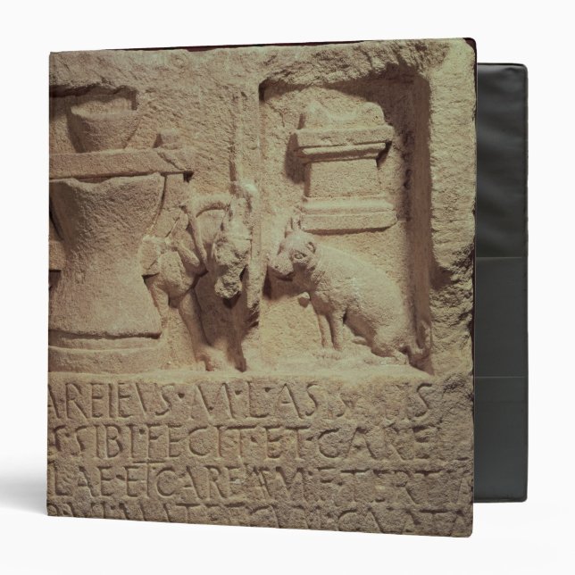 Stele of the miller Marcus Careius Asisa Binder (Front/Inside)