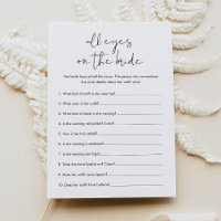 STELLA All Eyes On The Bride Bridal Shower Game