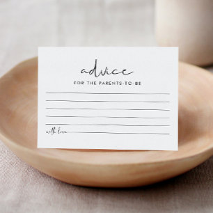 STELLA Baby Shower Advice Card